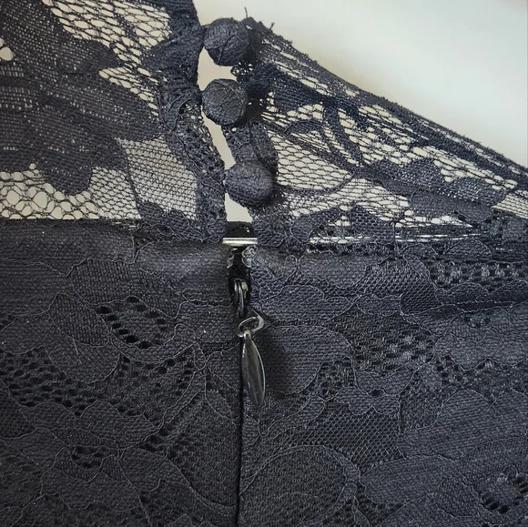 Torrid Special Occasion Black Lace Off Shoulder Gown - Picture 6 of 7